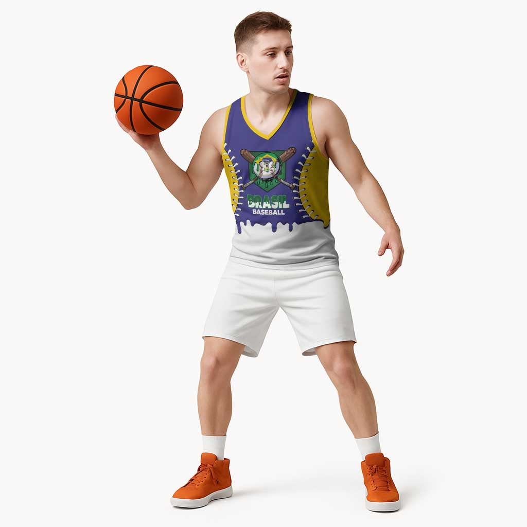 Brazil 2026 Baseball Custom Basketball Jersey Go Champions Drip Style