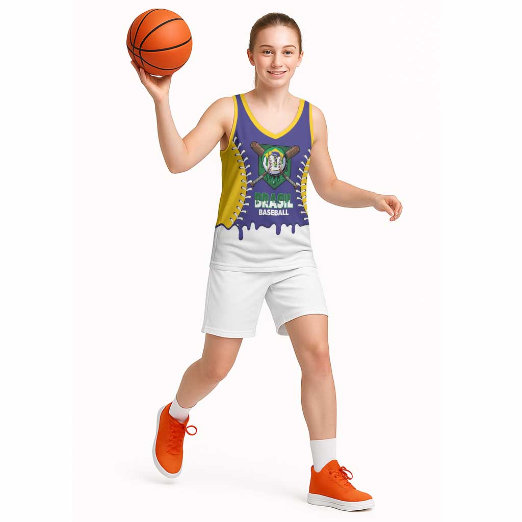 Brazil 2026 Baseball Custom Basketball Jersey Go Champions Drip Style