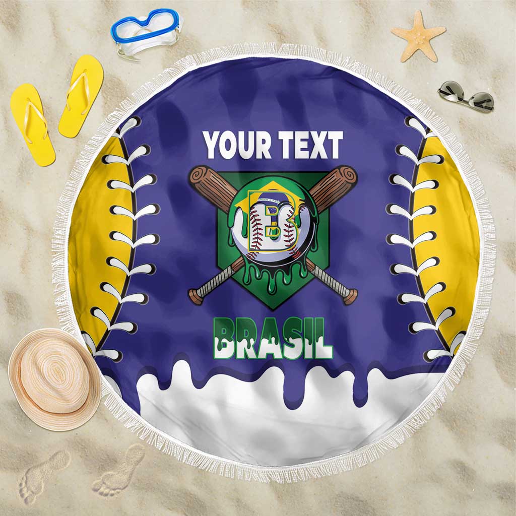 Brazil 2026 Baseball Custom Beach Blanket Go Champions Drip Style