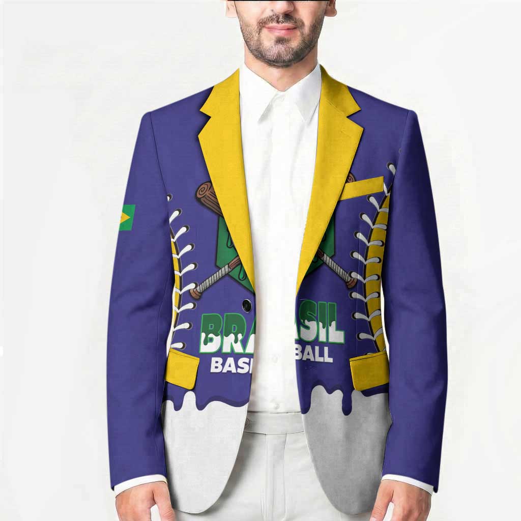 Brazil 2026 Baseball Custom Blazer Go Champions Drip Style