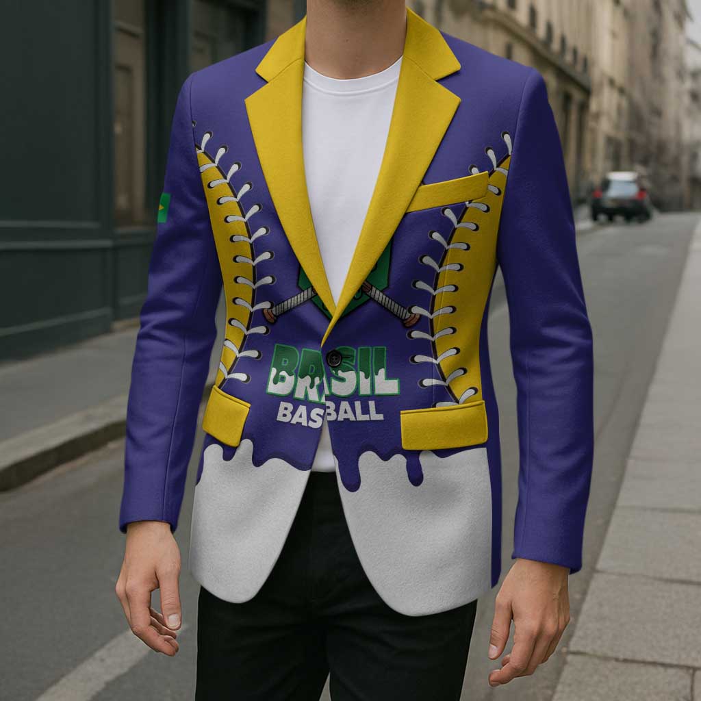 Brazil 2026 Baseball Custom Blazer Go Champions Drip Style