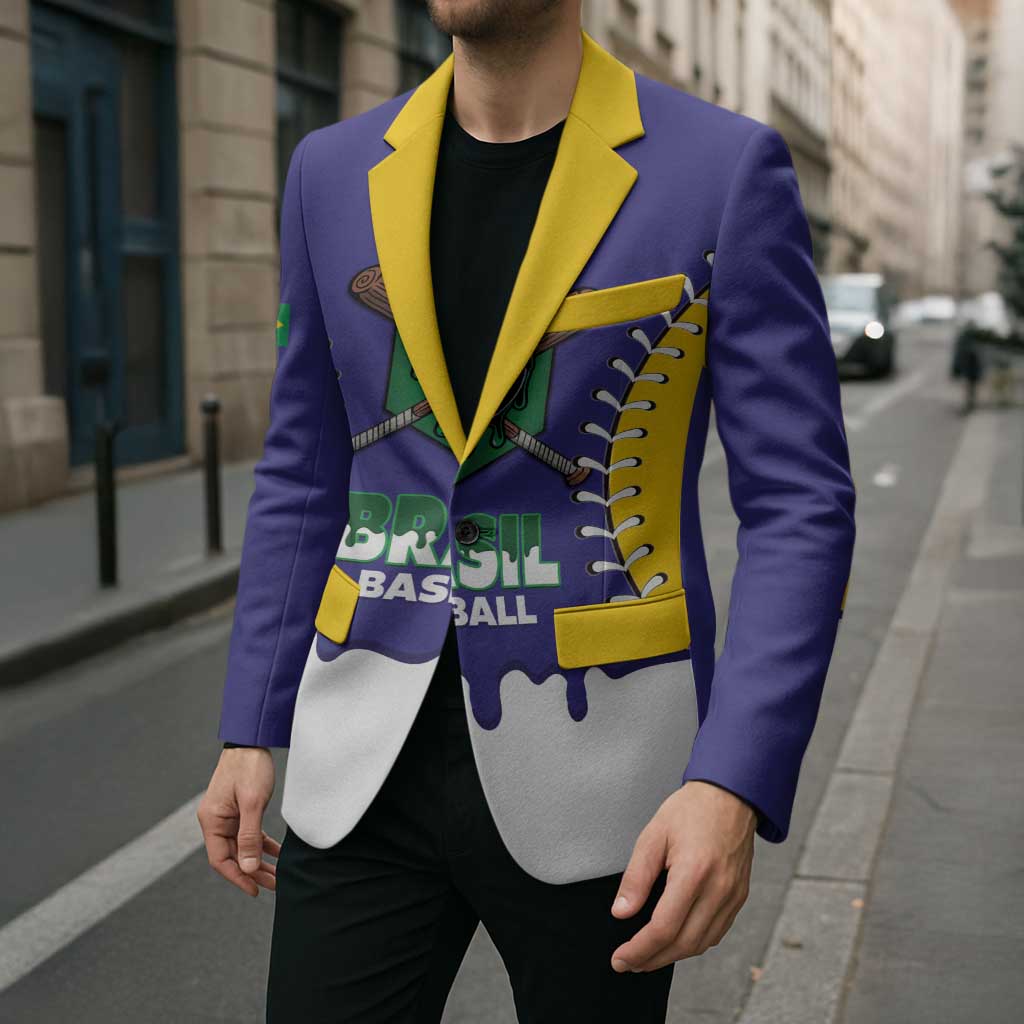 Brazil 2026 Baseball Custom Blazer Go Champions Drip Style