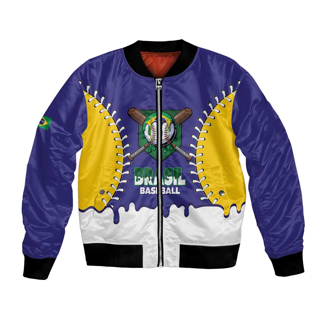 Brazil 2026 Baseball Custom Bomber Jacket Go Champions Drip Style