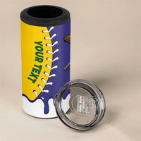 Brazil 2026 Baseball Custom 4 in 1 Can Cooler Tumbler Go Champions Drip Style