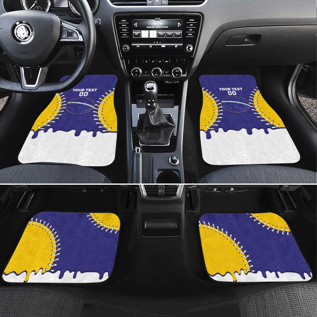 Brazil 2026 Baseball Custom Car Mats Go Champions Drip Style