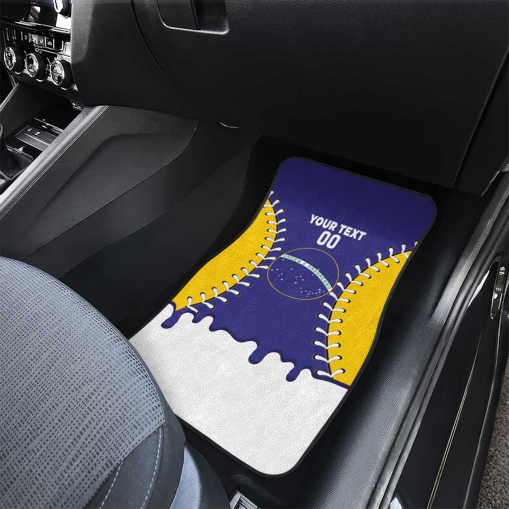 Brazil 2026 Baseball Custom Car Mats Go Champions Drip Style