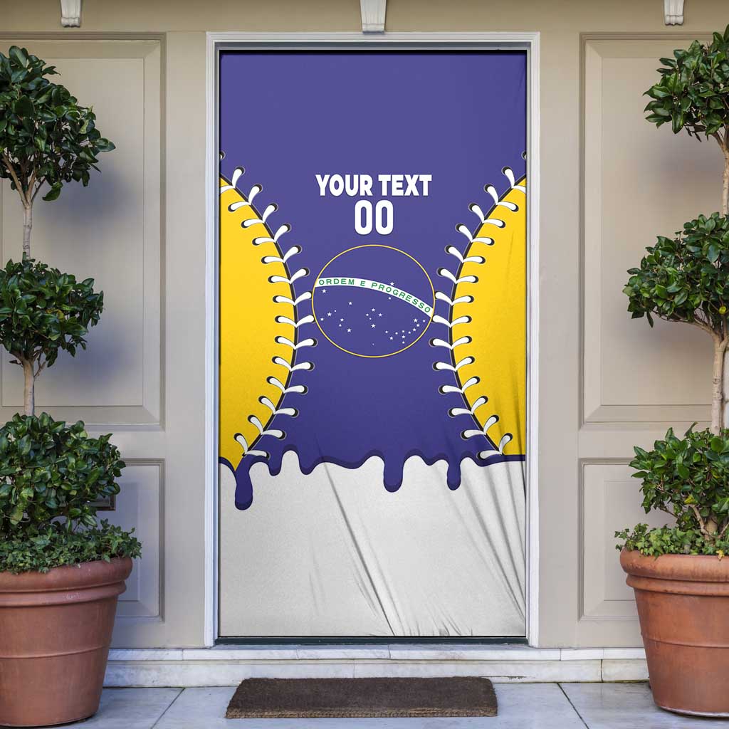Brazil 2026 Baseball Custom Door Cover Go Champions Drip Style