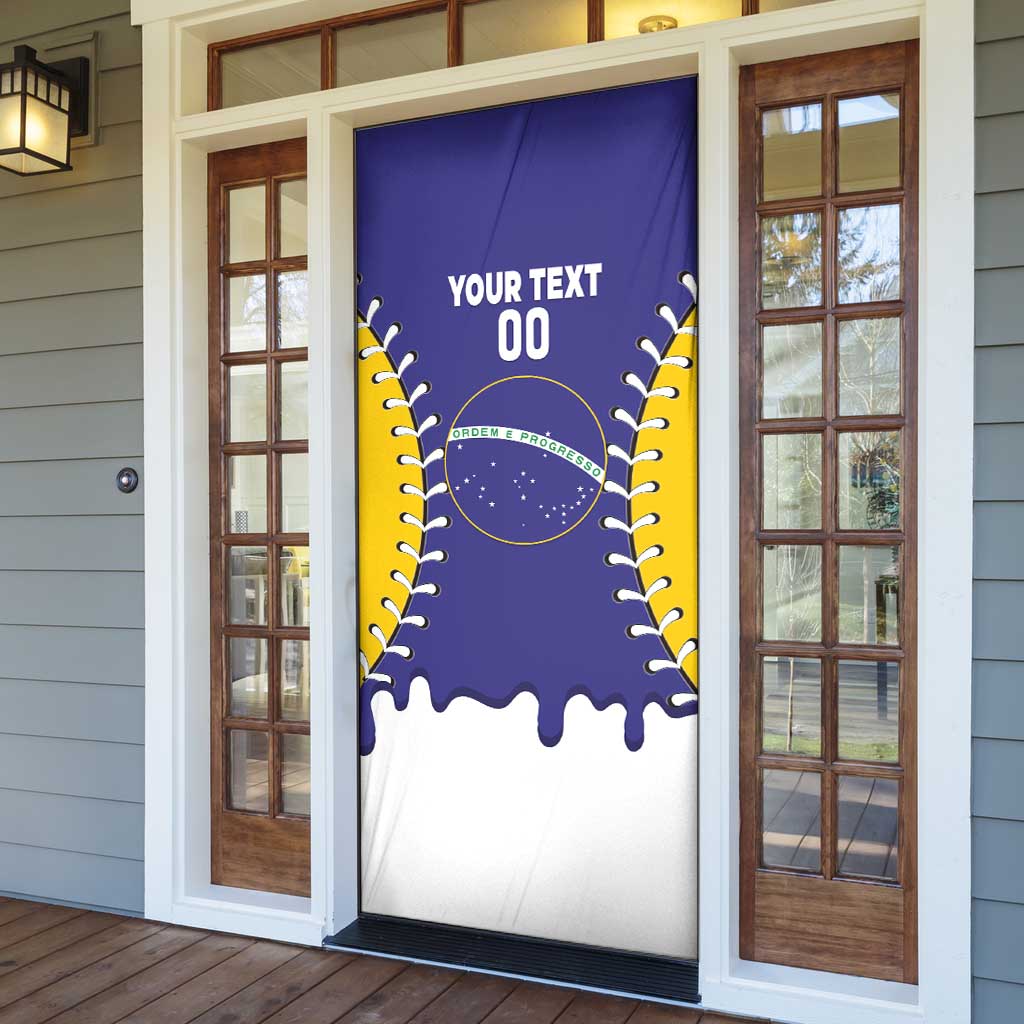 Brazil 2026 Baseball Custom Door Cover Go Champions Drip Style