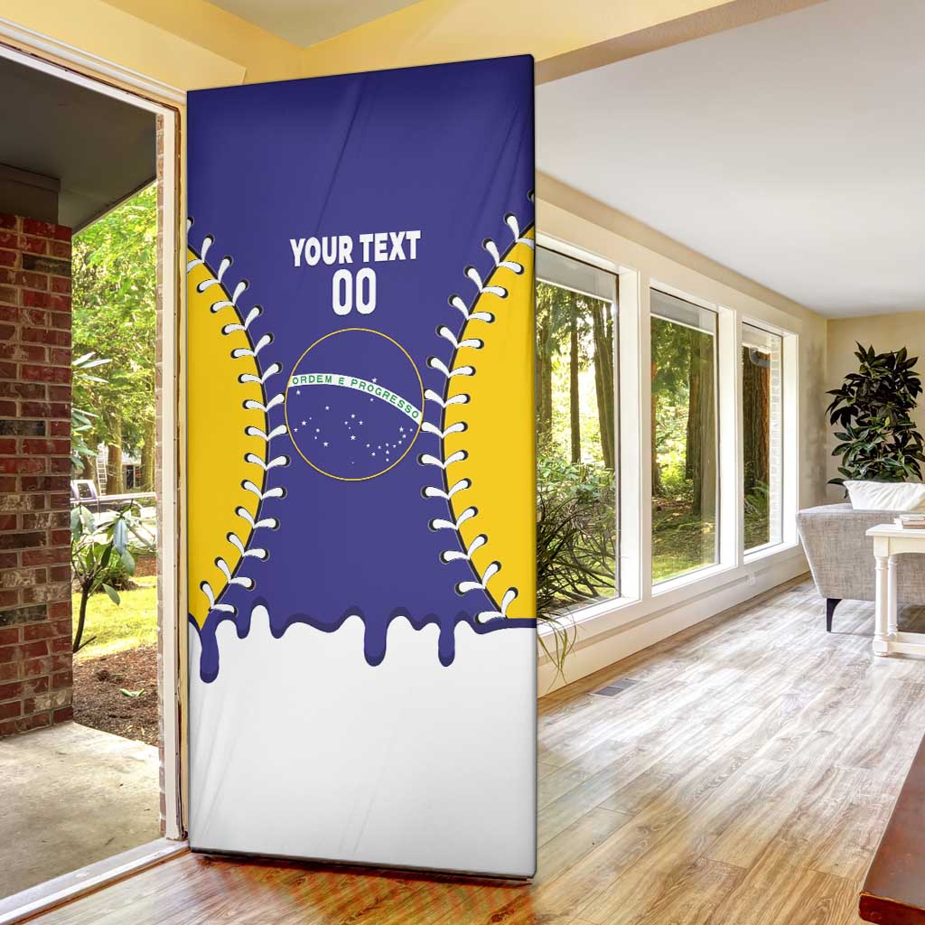 Brazil 2026 Baseball Custom Door Cover Go Champions Drip Style