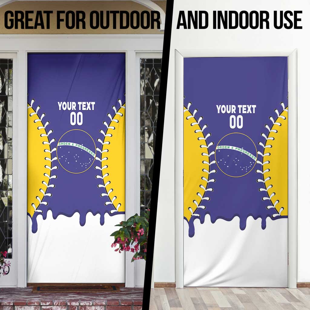 Brazil 2026 Baseball Custom Door Cover Go Champions Drip Style