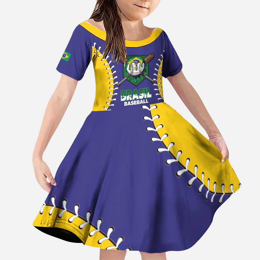 Brazil 2026 Baseball Custom Family Matching Mermaid Dress and Hawaiian Shirt Go Champions Drip Style