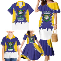 Brazil 2026 Baseball Custom Family Matching Mermaid Dress and Hawaiian Shirt Go Champions Drip Style