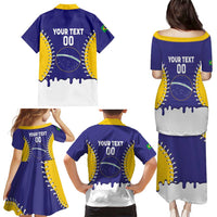 Brazil 2026 Baseball Custom Family Matching Puletasi and Hawaiian Shirt Go Champions Drip Style
