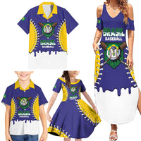 Brazil 2026 Baseball Custom Family Matching Summer Maxi Dress and Hawaiian Shirt Go Champions Drip Style