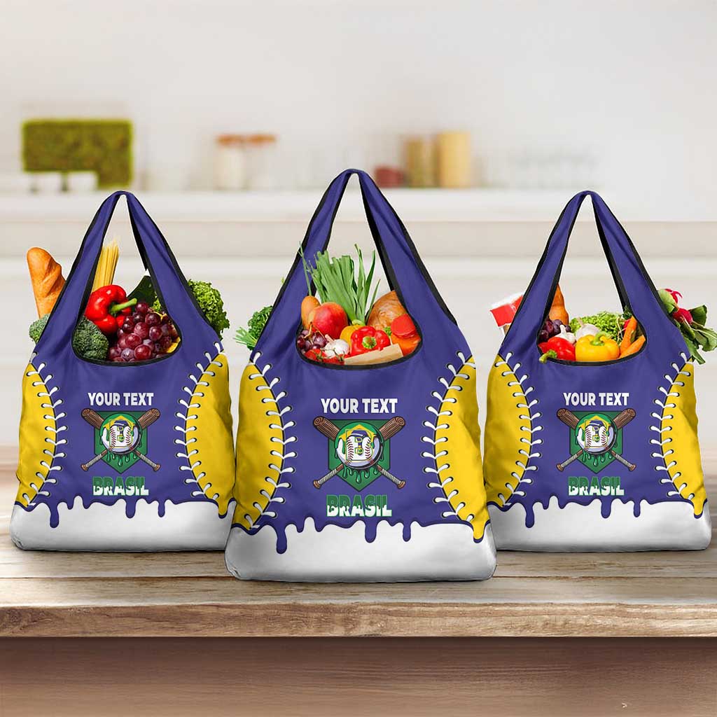 Brazil 2026 Baseball Custom Grocery Bag Go Champions Drip Style