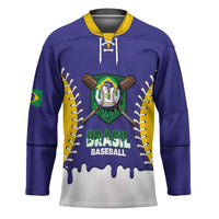 Brazil 2026 Baseball Custom Hockey Jersey Go Champions Drip Style