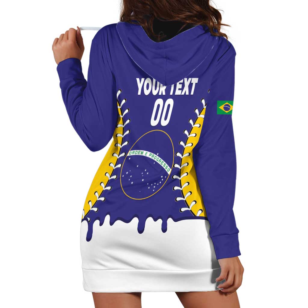 Brazil 2026 Baseball Custom Hoodie Dress Go Champions Drip Style