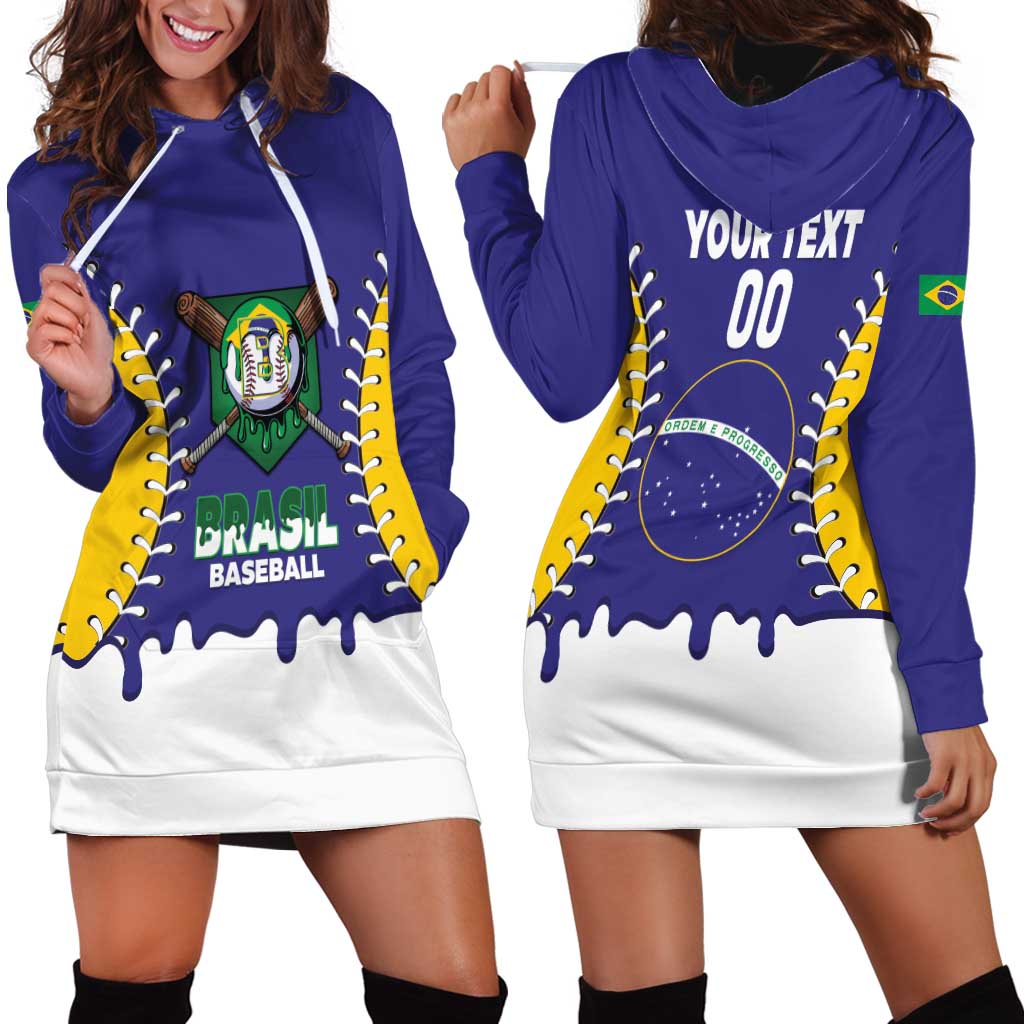 Brazil 2026 Baseball Custom Hoodie Dress Go Champions Drip Style