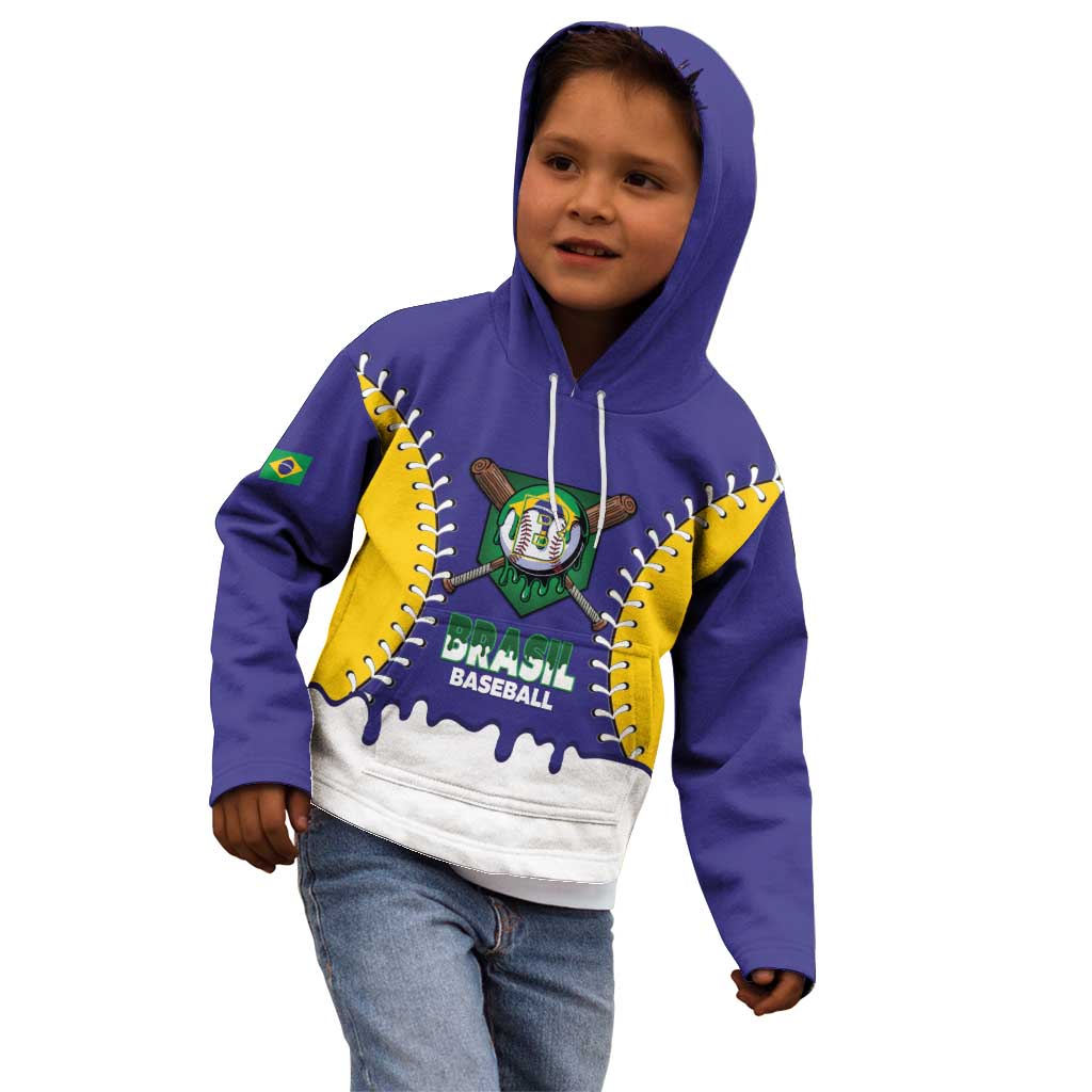 Brazil 2026 Baseball Custom Kid Hoodie Go Champions Drip Style