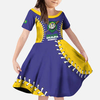 Brazil 2026 Baseball Custom Kid Short Sleeve Dress Go Champions Drip Style