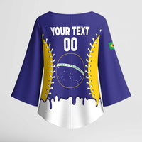 Brazil 2026 Baseball Custom Kimono Sleeve Blouse Go Champions Drip Style