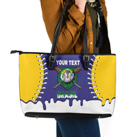 Brazil 2026 Baseball Custom Leather Tote Bag Go Champions Drip Style