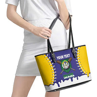 Brazil 2026 Baseball Custom Leather Tote Bag Go Champions Drip Style