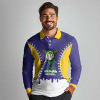 Brazil 2026 Baseball Custom Long Sleeve Polo Shirt Go Champions Drip Style