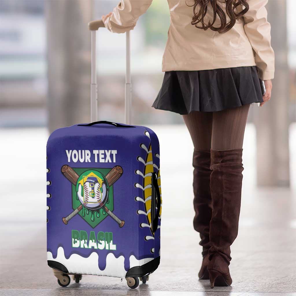 Brazil 2026 Baseball Custom Luggage Cover Go Champions Drip Style