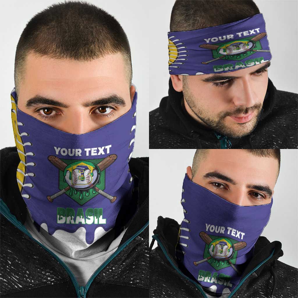 Brazil 2026 Baseball Custom Neck Gaiter Go Champions Drip Style