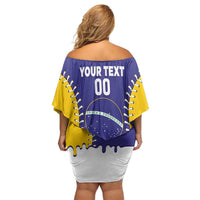 Brazil 2026 Baseball Custom Off Shoulder Short Dress Go Champions Drip Style