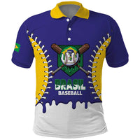 Brazil 2026 Baseball Custom Polo Shirt Go Champions Drip Style