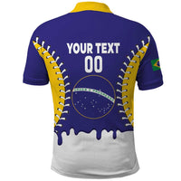 Brazil 2026 Baseball Custom Polo Shirt Go Champions Drip Style