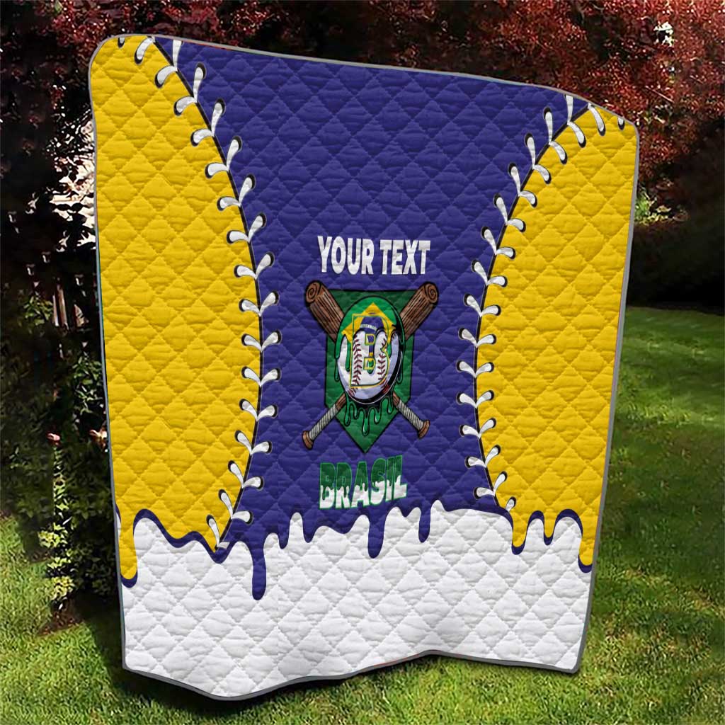 Brazil 2026 Baseball Custom Quilt Go Champions Drip Style