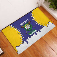 Brazil 2026 Baseball Custom Rubber Doormat Go Champions Drip Style