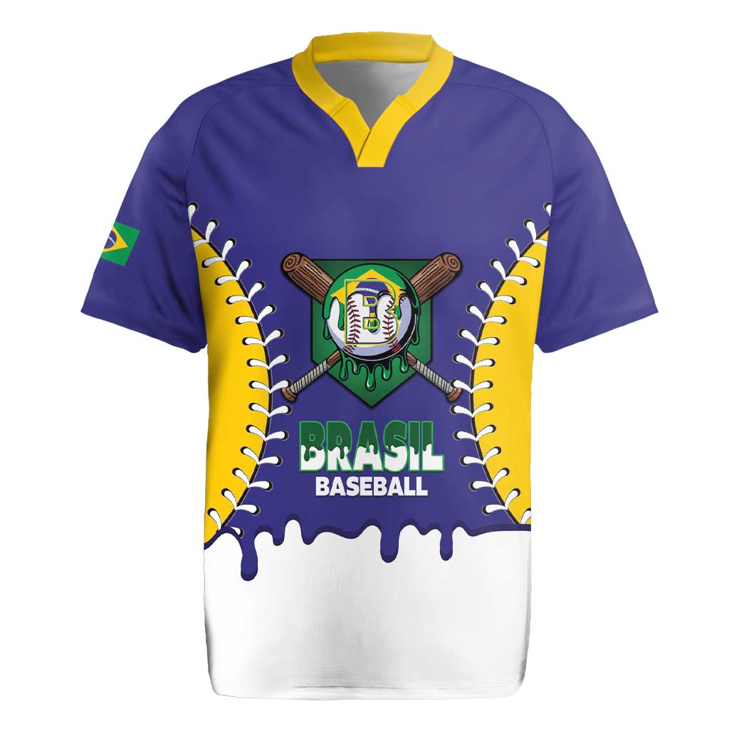 Brazil 2026 Baseball Custom Rugby Jersey Go Champions Drip Style