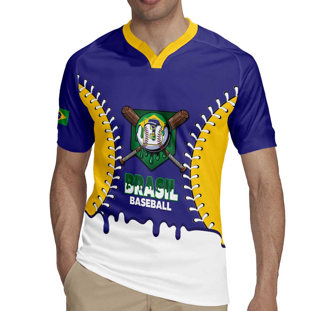 Brazil 2026 Baseball Custom Rugby Jersey Go Champions Drip Style