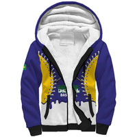 Brazil 2026 Baseball Custom Sherpa Hoodie Go Champions Drip Style