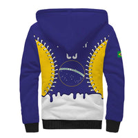 Brazil 2026 Baseball Custom Sherpa Hoodie Go Champions Drip Style