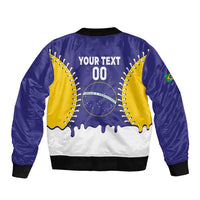 Brazil 2026 Baseball Custom Sleeve Zip Bomber Jacket Go Champions Drip Style