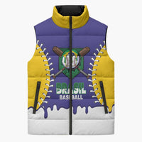 Brazil 2026 Baseball Custom Sleeveless Puffer Jacket Go Champions Drip Style