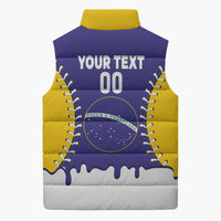 Brazil 2026 Baseball Custom Sleeveless Puffer Jacket Go Champions Drip Style