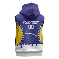 Brazil 2026 Baseball Custom Sleeveless Zip Hoodie Go Champions Drip Style