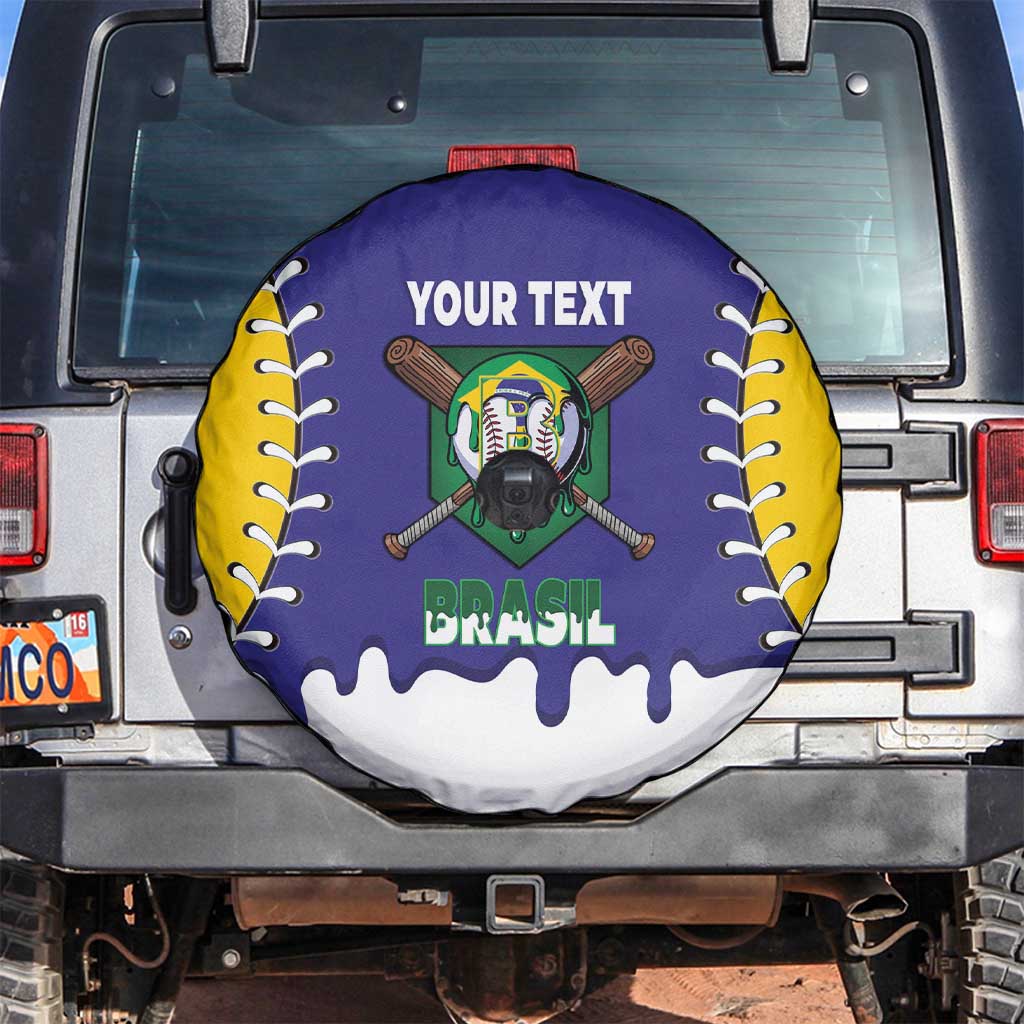 Brazil 2026 Baseball Custom Spare Tire Cover Go Champions Drip Style