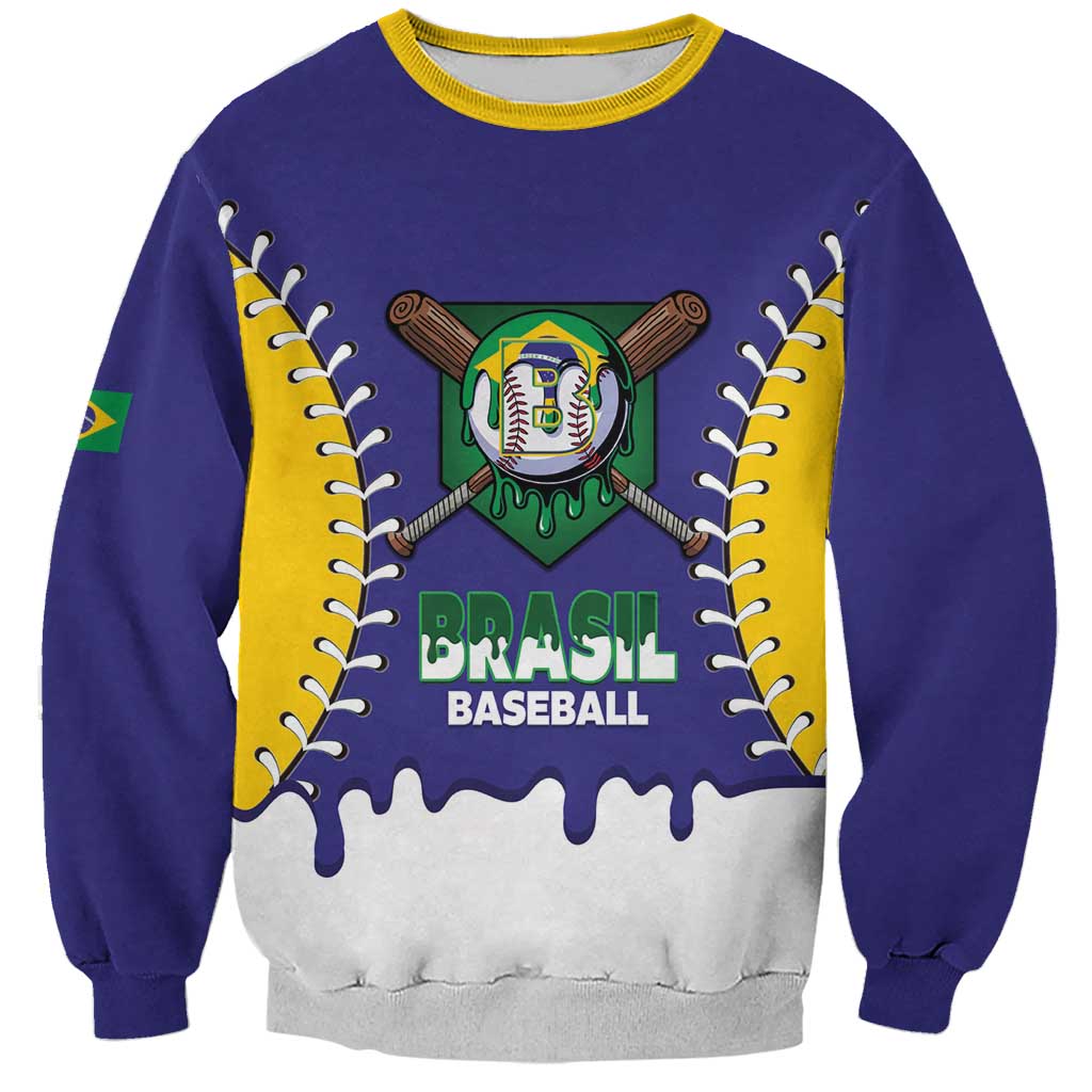 Brazil 2026 Baseball Custom Sweatshirt Go Champions Drip Style