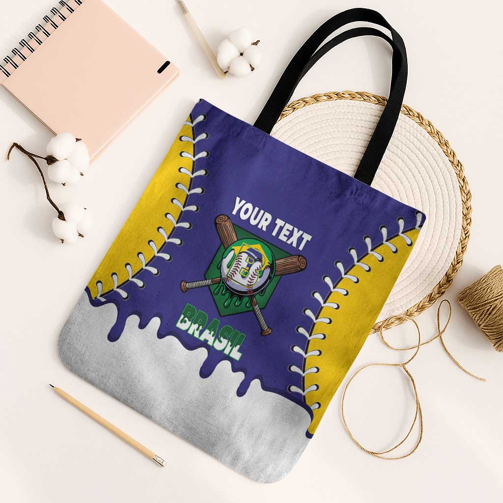 Brazil 2026 Baseball Custom Tote Bag Go Champions Drip Style