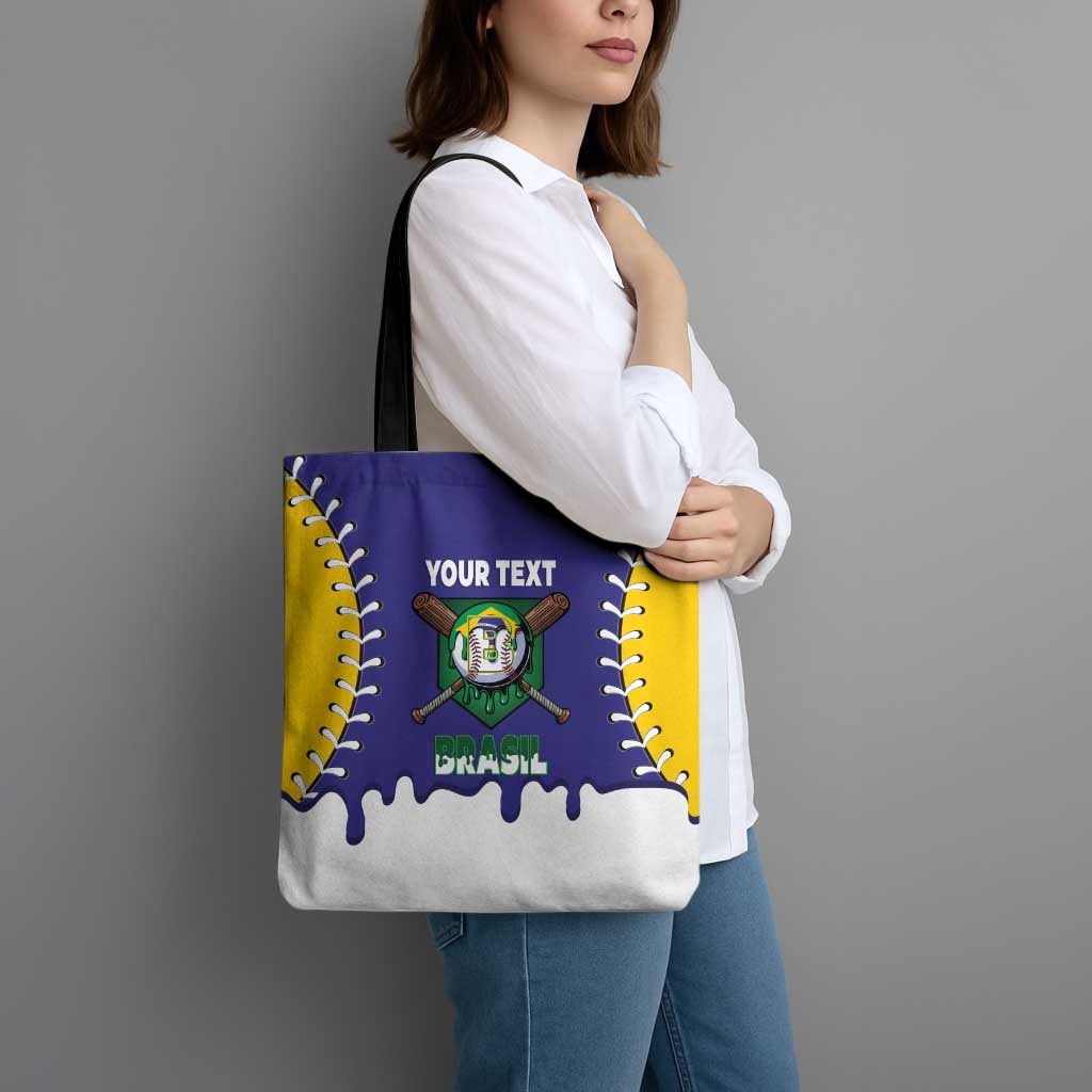 Brazil 2026 Baseball Custom Tote Bag Go Champions Drip Style