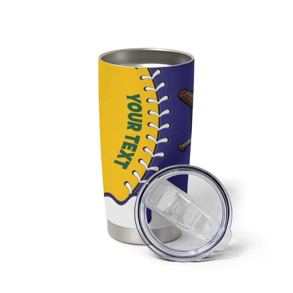 Brazil 2026 Baseball Custom Tumbler Cup Go Champions Drip Style