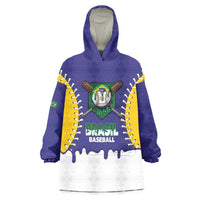 Brazil 2026 Baseball Custom Wearable Blanket Hoodie Go Champions Drip Style