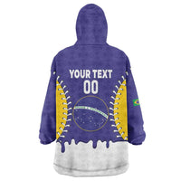 Brazil 2026 Baseball Custom Wearable Blanket Hoodie Go Champions Drip Style